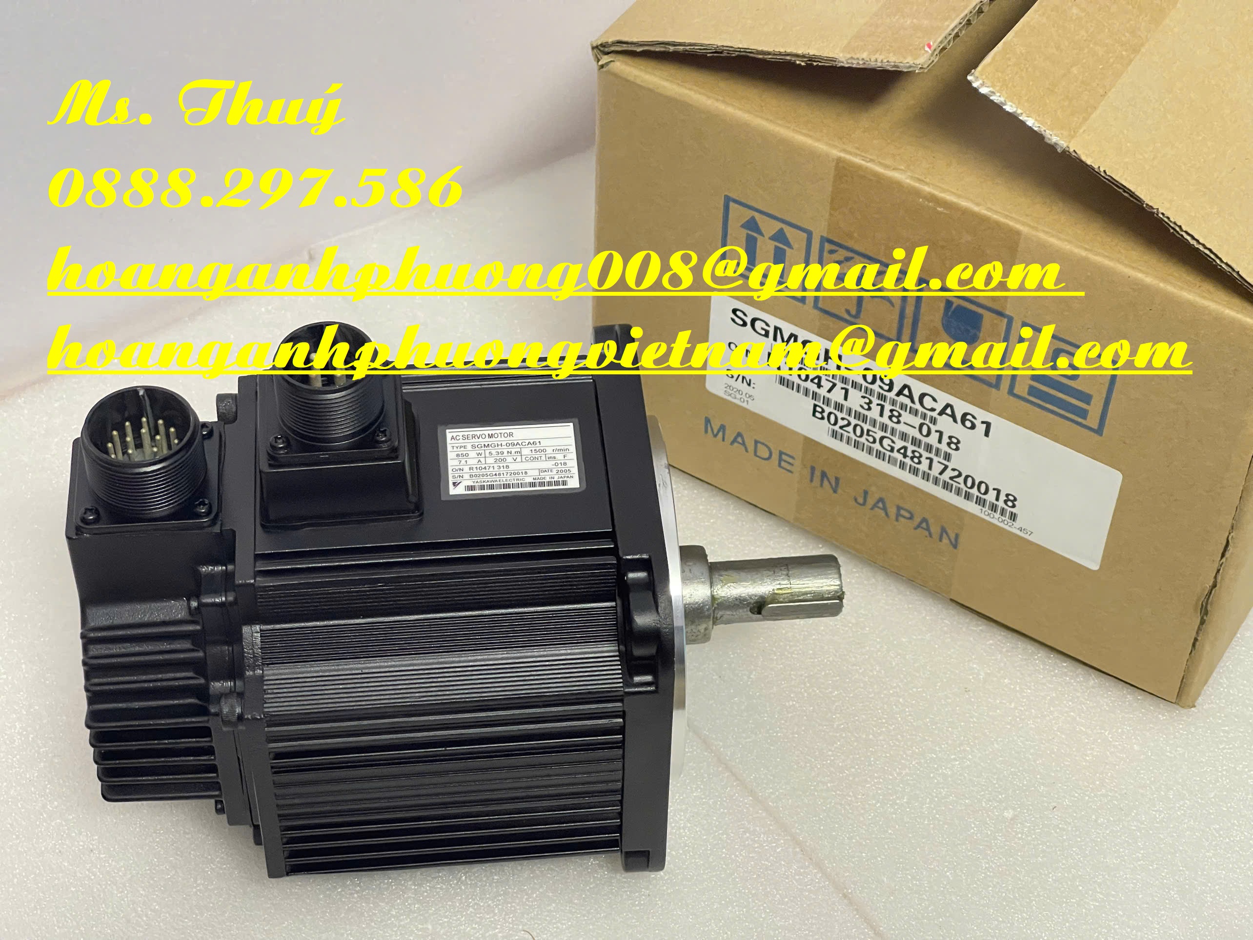 Yaskawa SGMGH-09ACA61 - Bộ động cơ mới - Giá ưu đãi